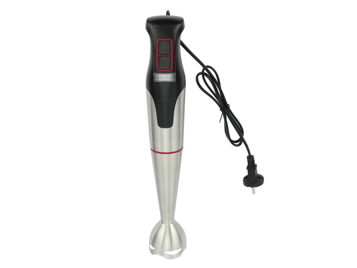 Batidora De Inmersión De 800 W Con Mango Ergonómico Y Cuchilla Multiusos De Acero Inoxidable Para Sopas, Papillas Y Frutas.