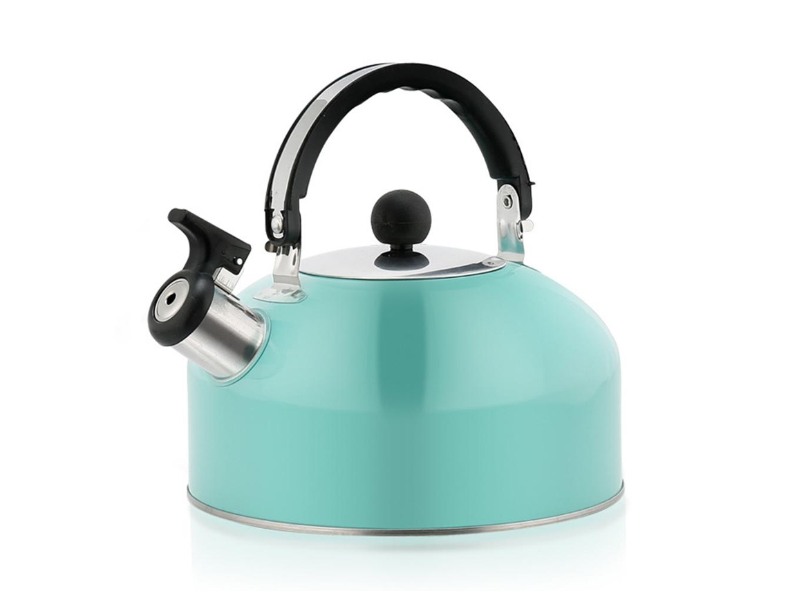 Hervidor de acero inoxidable de 3 litros para camping: ligero y duradero.