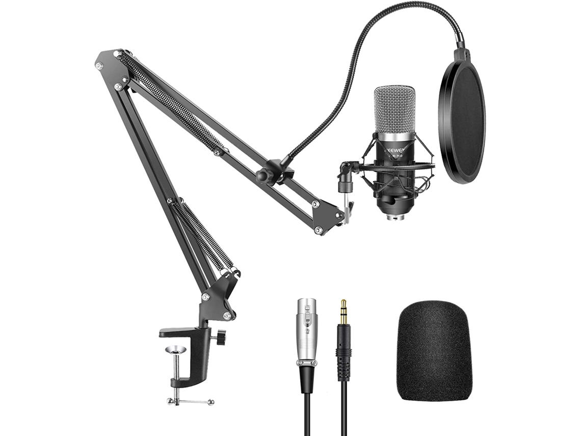 Micrófono de condensador profesional de estudio Neewer NW700 para grabación, streaming y vlogs en directo.
