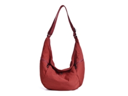 (Rojo) Bolso de gran capacidad, estilo deportivo y ligero, bolso cruzado, bolso de hombro de nailon.