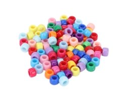 100 Piezas Perlas Para Cabello Y Barba Para Proyectos Diy Diseño Simple Tamaño Perfecto Material Plástico Ligero
