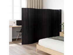 Separador de ambientes | Biombo de bambú negro 165x800 cm wsd974337 Adorável Casa