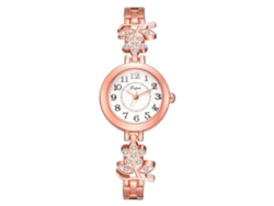 Reloj De Pulsera De Cuarzo Para Mujer Con Brazalete Multicapa Y Corazón Hueco Con Diamantes De Imitación Ccq (negro)