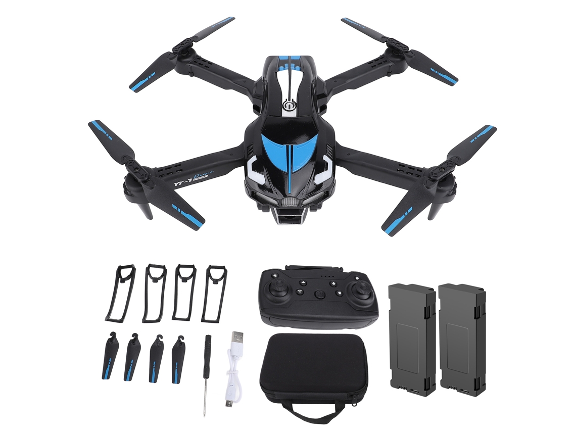 Dron plegable con cámara HD 1080p, control remoto de cuadricóptero y motor sin escobillas plegable.