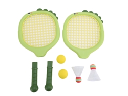 Ats-raqueta De Tenis Para Niños Set Interactivo Con 2 Plumas Y 2 Pelotas De Tenis Y Bádminton