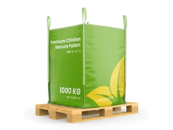Pellets de Estiércol de Pollo (Bolso Grande 1000 kg – para 10.000 m2) - Organifer