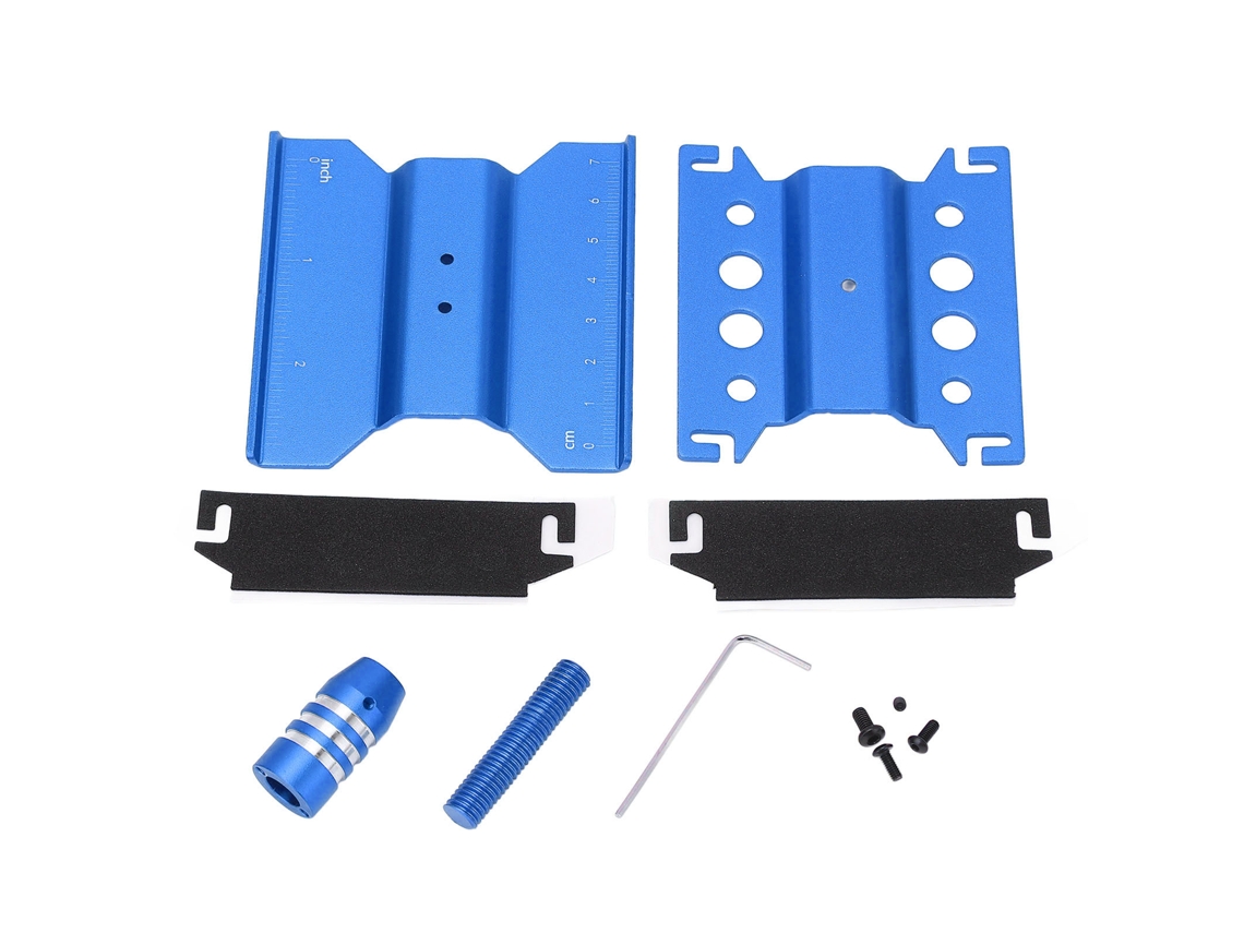 Soporte De Reparación Para Coches Rc Con Rotación De 360°, De Aluminio, Escalas 1/18 Y 1/24, Para Scx24 (azul).