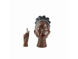 Porta incienso versátil, diseño de mujer negra, resina decorativa