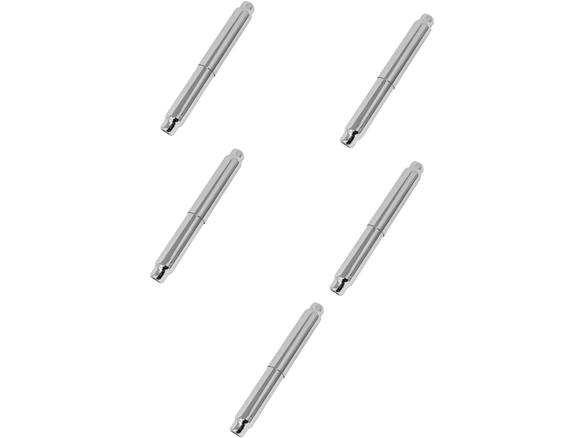 Juego de 5 portarrollos de papel higiénico de acero inoxidable reforzado, aptos para todo tipo de ambientes. Slowmoose