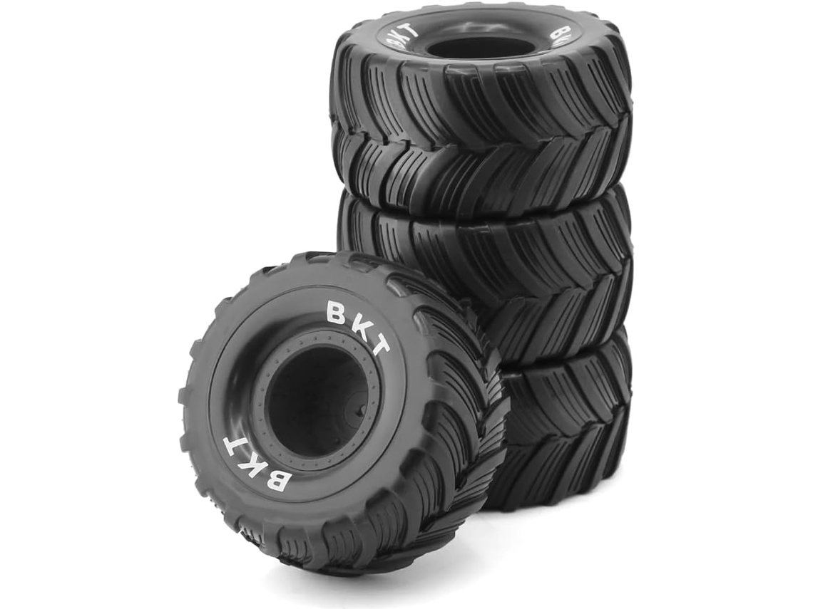 4 Piezas De Neumáticos De 100 Mm 1/10, Llanta Hexagonal De 12 Pulgadas Para Coche Rc Mini 1/18 (reemplazo Y Mejora)