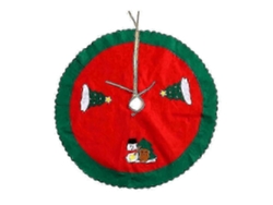 Tapete redondo para árbol de Navidad (90 cm), base para regalo, cubierta para suelo, decoración navideña para el hogar y la tienda. Hengjian