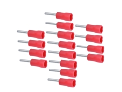 2026-as-100 Piezas Ferrulas Aisladas Terminales De Cable Awg 22-16 Conector De Crimpado Tubo Redondo
