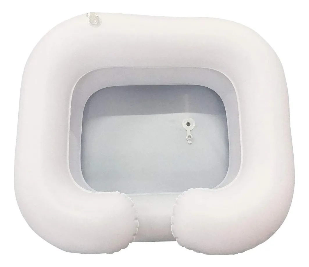 Lavabo inflable para el cabello, ducha nocturna, champú portátil