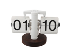 Reloj de mesa giratorio (retro, batería)