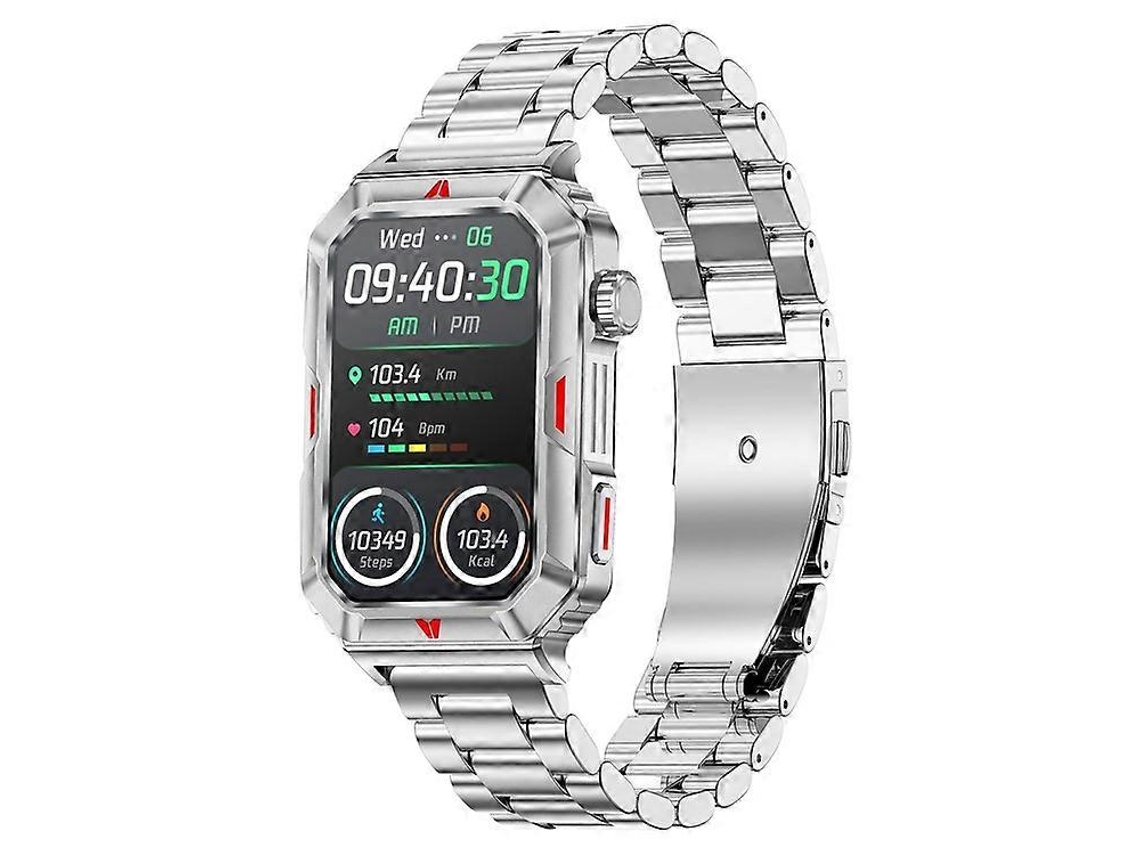 Reloj inteligente CF26 IP67 resistente al agua, 1,57 pulgadas, monitor de salud, pulsera deportiva, correa de acero, Ly Ebike