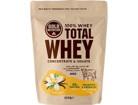 Proteína Whey GOLDNUTRITION Vanilla (Polvo Soluble - 260 gr)