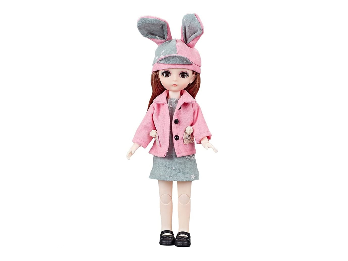 Muñeca De 30 Cm Con Ojos Y Articulaciones 5d, Ropa Adorable, Set De Juego De Juguetes.