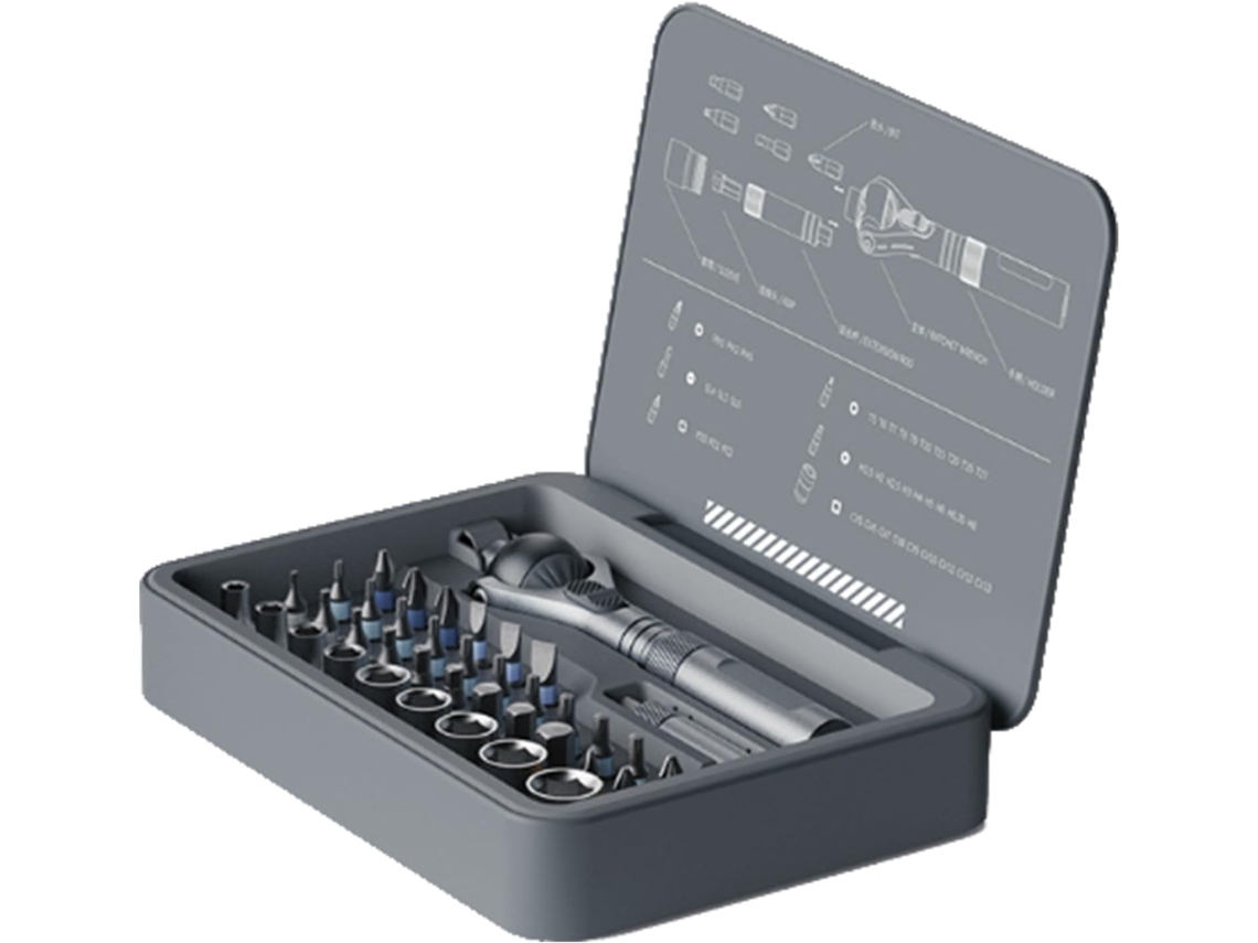 Juego De Trinquete Puntas Magn Ticas Multiusos Mango Ergon Mico Antideslizante Con Rotaci N 180 Grados Para Mec Nicos