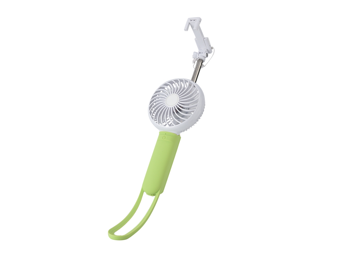 Palo Para Selfies Ventilador Mini Portátil Telescópico Ajuste De Temperatura