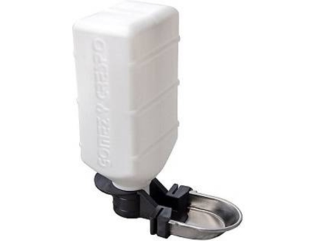 Bebedero para Conejos GÓMEZ Y CRESPO (Blanco - 12x7x16.5cm - 0.4L)