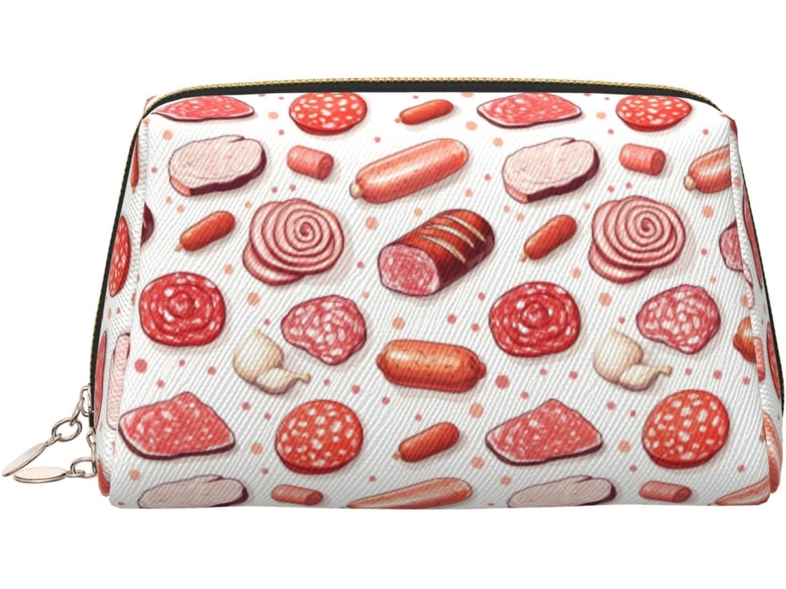 Neceser De Viaje Cuero Organizador Para Mujer Diseño Estampado Vacaciones