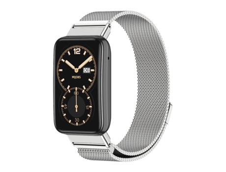 Correa Smartwatch para Xiaomi Mi Band 7 Pro Mijobs Milan Pulsera Magnética de Acero Inoxidable (Plata)
