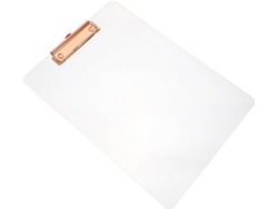 Bloc De Notas Acrílico Transparente Tamaño A4, Portapapeles Rígido De Material Transparente, Portadocumentos