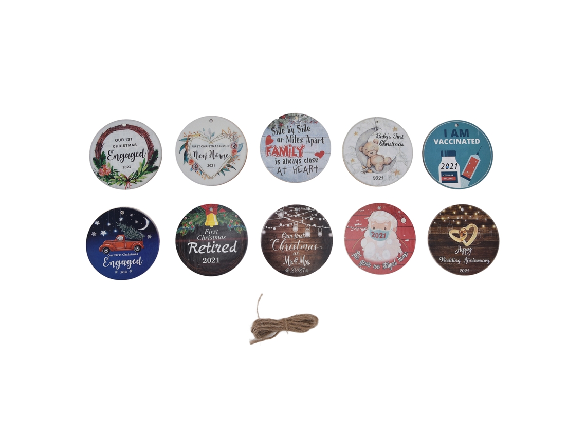10 Adornos Navideños De Madera Con Hermosos Diseños Para Decorar Árboles Y Regalos.