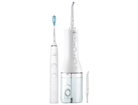 Cepillo de Dientes Eléctrico PHILIPS Diamondclean 9000 Hilo Dental Inalámbrico 3000
