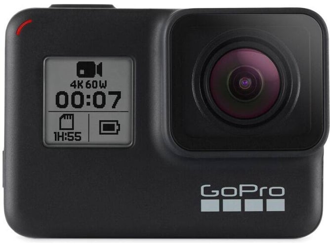 Cámara deportiva GOPRO Hero 7 Black (4K - 12 MP - Hasta 90 min de autonomía - Wi-Fi y Bluetooth)