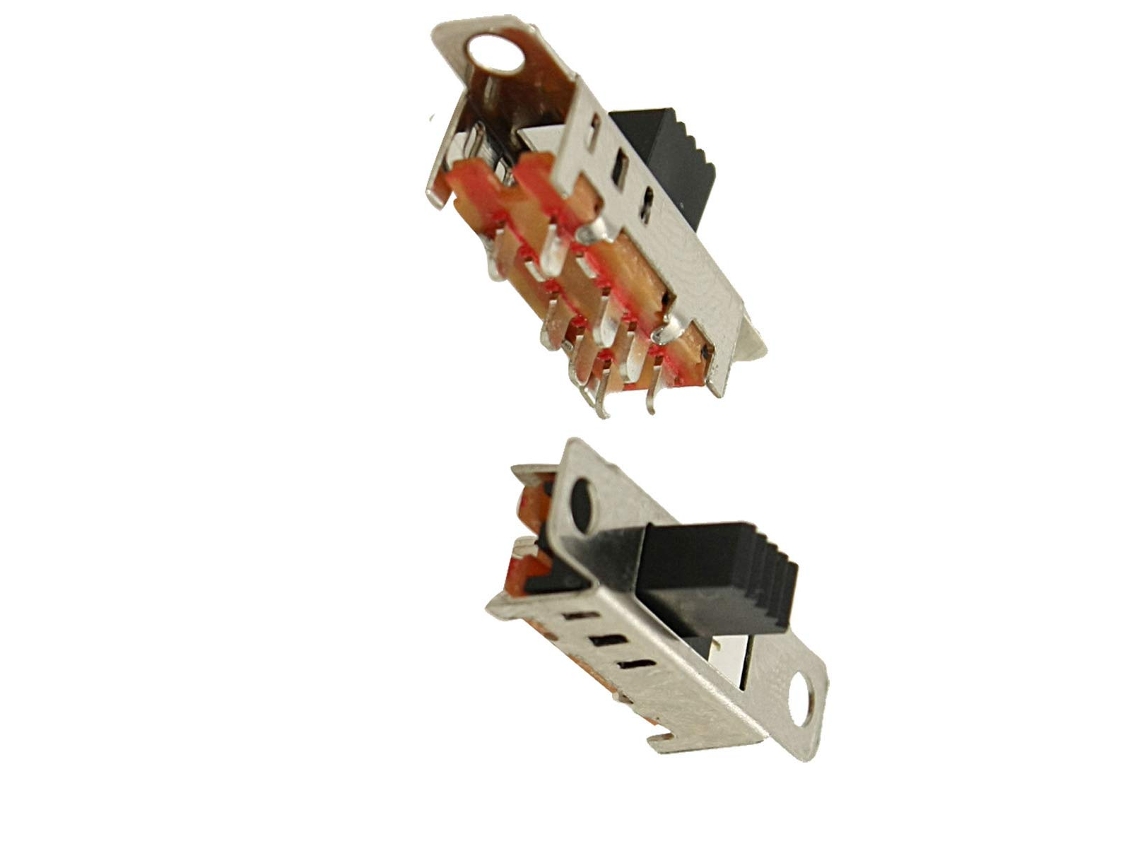 5 Unidades X Mm Botón 8 Pines 3 Posiciones 2p3t Dp3t Interruptor Deslizante De Panel 0,5 A 50 V Cc
