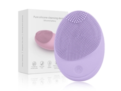 Cepillo de limpieza facial impermeable Chrui, silicona extra suave (morado)