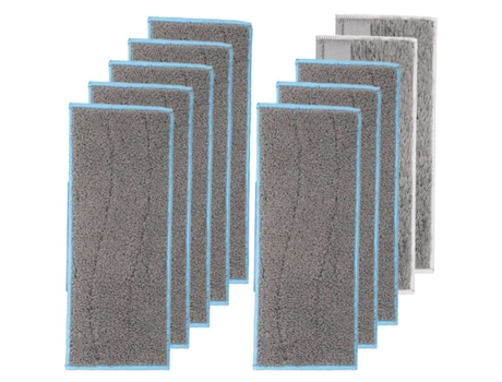 Paquete de 10 almohadillas de fregona lavables y reutilizables, almohadillas de repuesto para fregona Robot Irobot Braava Jet M Series M6 (6110)