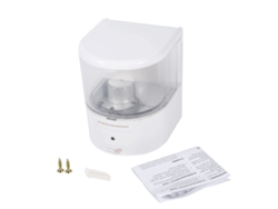 Dispensador de jabón automático de pared con sensor, 600 ml, ABS blanco, para cocina y baño.