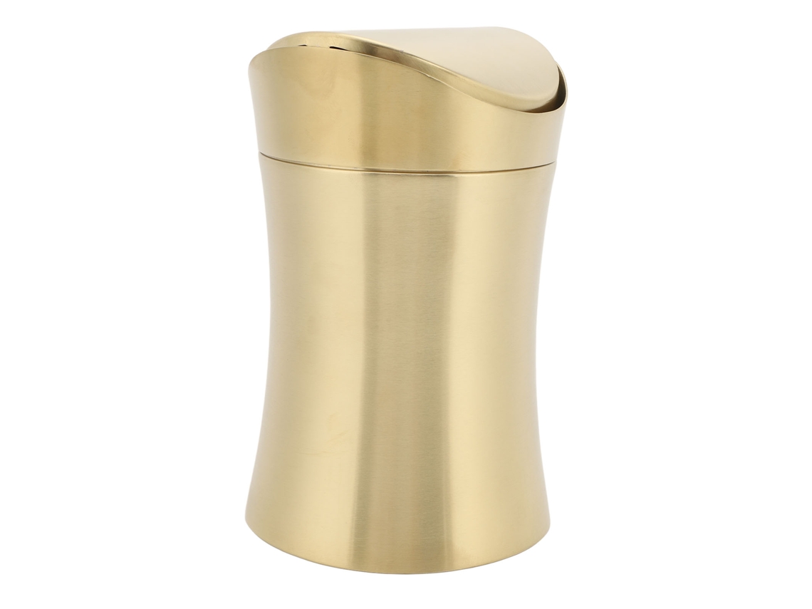 Jinwei-lixeira De Mesa Em Aço Inoxidável 304 Com Tampa Para Lar, Escritório E Cozinha - Lixeira Pequena De Mesa Com Tampa