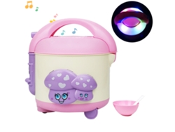 Dan26-olla Arrocera Eléctrica Con Música Y Luz Ruedas Universal Evitación Obstáculos Mini Casa Juguete Cocina Regalo Niños