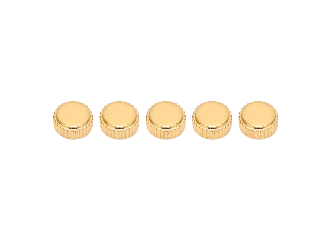 5 Botones De Acero Dorado De 5,5 Mm Para Relojes Mecánicos De Cuarzo. Piezas De Repuesto Para Reparación.