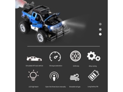 Coche Todoterreno Teledirigido A Escala 1:18 Con Bomba De Agua, Lanzador, Luces Led Y Batería Recargable, Juguete Para Niños.