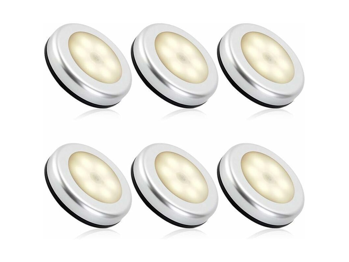 Luz Nocturna Led Con Sensor De Movimiento Para Uso En Interiores, Escaleras, Armarios, Pasillos, Habitaciones Infantiles, Encendido/apagado Automático (6 Unidades, Oferta Especial)