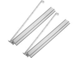 Regla De Mahjong De 2 Piezas Con Botón Pulsador, De Plástico Transparente, Accesorio Para Juegos Americanos.