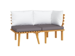 Maison Exclusive - Set Muebles De Jardín 2 Pzas Con Cojines Madera Maciza Acacia