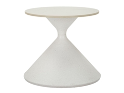 Mesita auxiliar blanca, Ø 42x40 cm