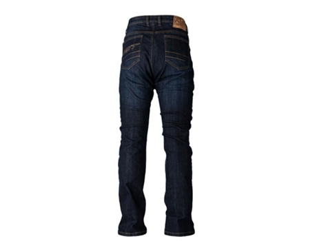 Pantalones Resistente de Mujer para Motociclismo RST Tejido Reforzado Kevlar Straight Leg Tecido Azul (L)