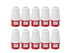 10 Piezas Conector De Enchufe Industrial Bem-015 5 Nucleos Ip44 Impermeable 16a 220-380v/240-415v