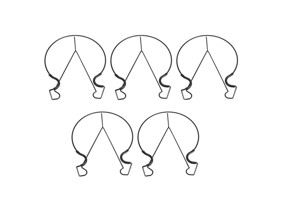 5 estantes flotantes de hierro para macetas, fáciles de instalar, resistentes a la oxidación, para jardín, balcón y valla.