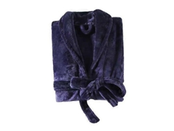Bata De Baño Invernal Unisex Gruesa Caliente Absorbente Talla M Azul Marino M Azul Marino