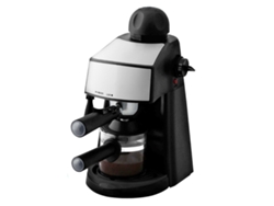 Cafetera espresso KLACK con varilla de vapor, 4 tazas, acero inoxidable.