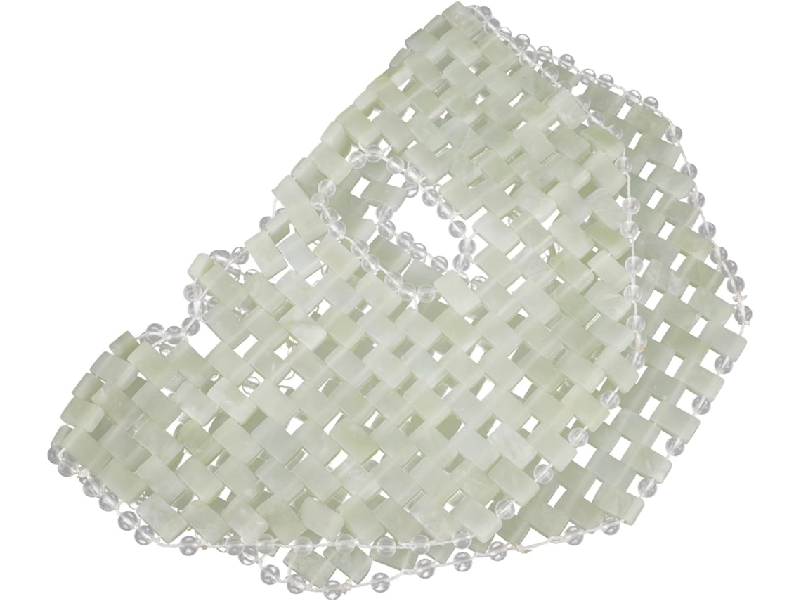 Masque Rafraîchissant Jade Naturel Grand Format Facial En Pierre De Douce Para Massage Y Soin Pe...