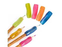Borrador de lápiz de silicona no tóxica con agarre ergonómico para escritura, ideal para zurdos y diestros. Mejora tu experiencia de escritura en la escuela.