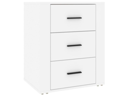 Mesita de noche 50x36x60 cm Derivados de madera Blanco MAISON EXCLUSIVE